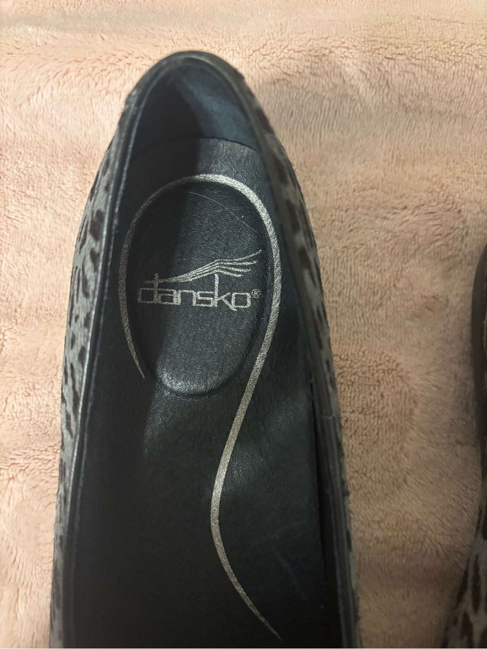 Dansko Leopard Print Haircalf Leather Loafers Flats Size 39 - Picture 2 of 8
